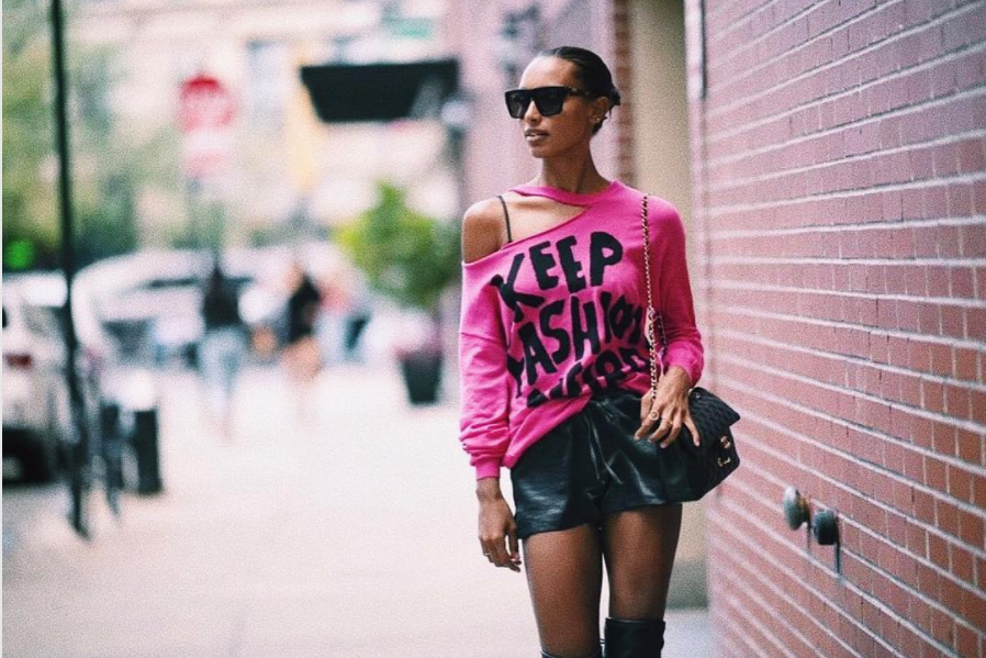 10 Epic Off-Duty Black Model Moments At New York Fashion Week
